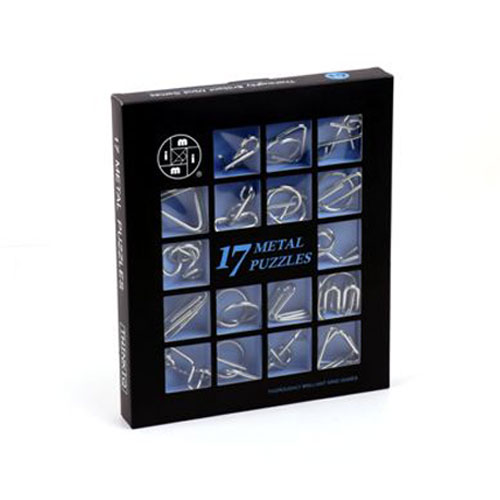 סט של 17 משחקי פירוק והרכבה ממתכת.
