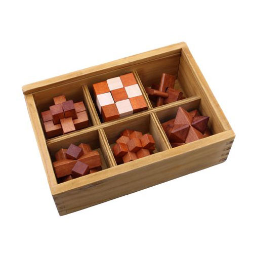 סט 6 קוביות בדרגות קושי משתנות לפירוק והרכבה.
בתוך קופסאת עץ.

דרגות קושי משתנות. 



