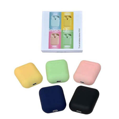 זוג אוזניות BT בטכנולוגיית TWS כפתורי טאצ