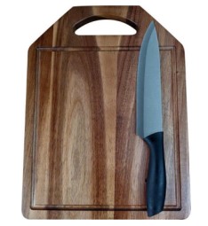 קרש חיתוך + סכין
מידות: 36x28x1.8 ס