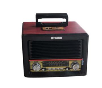 מיוזיק בוקס בעיצוב עתיק בלוטוט. 
רדיו AM/FM.
קורא כרטיסי זכרון.
נטען על ידי חשמל.