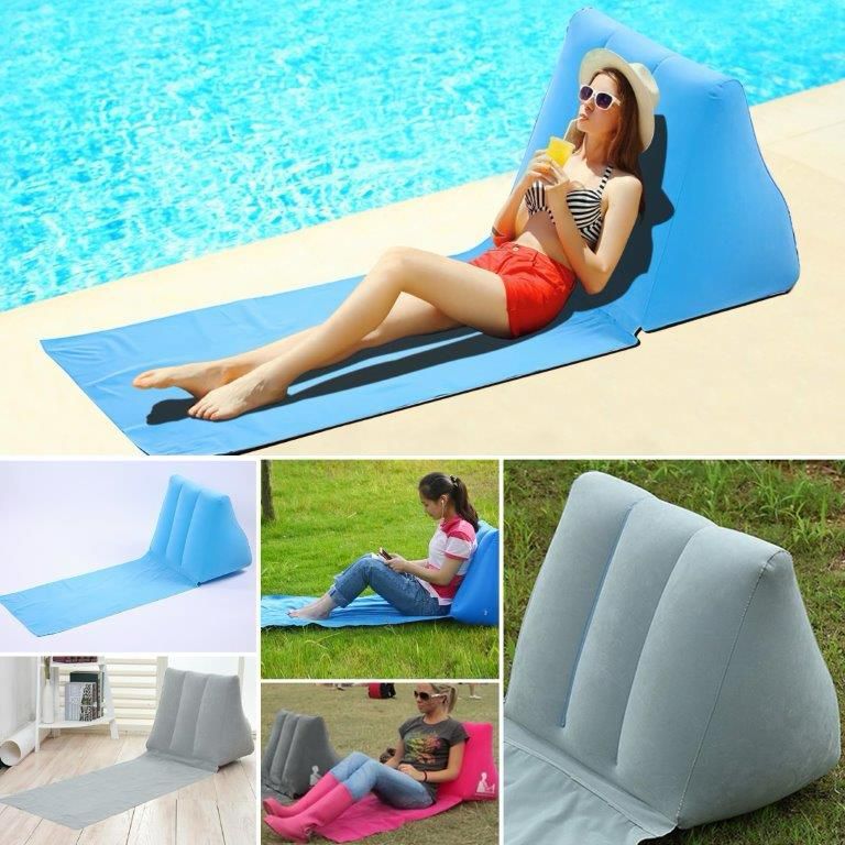 מזרן מחצלת עם משענת גב מתנפחת לים ולקמפינג.  
לישיבה נוחה ללא כאבי גב מיותרים.
מידות המזרן: אורך 95 ס”מ, רוחב 47 ס”מ.
מידות הכרית: גובה 48 ס”מ, אורך 40 ס”מ.  
קל משקל וקומפקטי לנשיאה נוחה.
עשוי PVC.