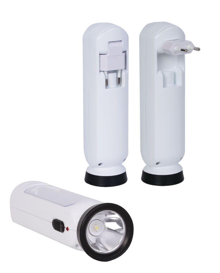 תאורת חרום ניידת. 

תאורת חירום לשקע + פנס סוללת ליתיום נטענת פנימית תאורת חירום 10 לדים עוצמתיים + פנס 1W חזק משמש גם כבסיס.
מתחברת לשקע. 