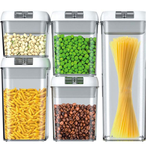 סט 5 קופסאות אחסון. 
סגירת ואקום. 
איטום מוחלט לשמירה על טריות המזון. 