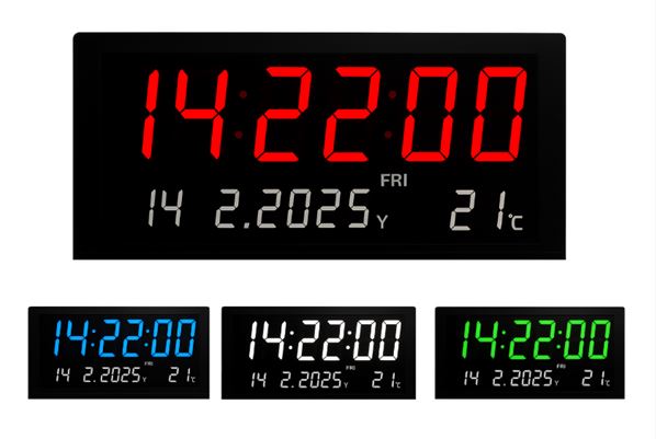 שעון קיר דיגיטלי 36x15x28 ס