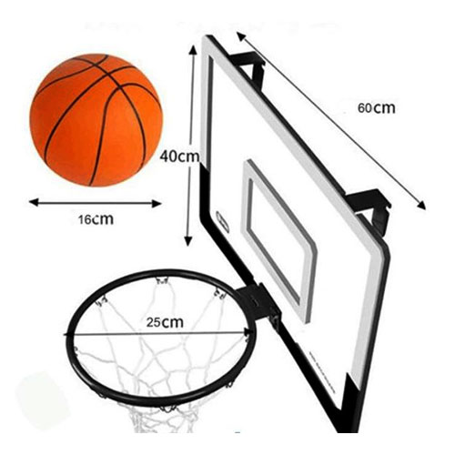 BASKETBALL60 - לוח כדורסל נתלה לדלת,
60x45 ס