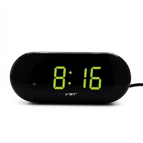 שעון מעורר חשמלי.
תצוגה בצבע ירוק. 