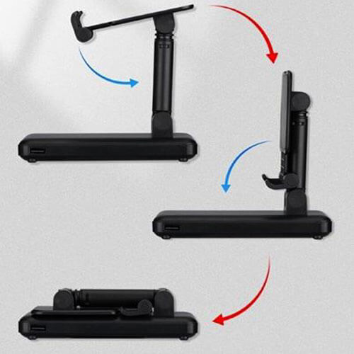 מטען נייד 8000mah, פלוס מעמד שולחני לנייד. 
כבלים מובנים במכשיר. 

