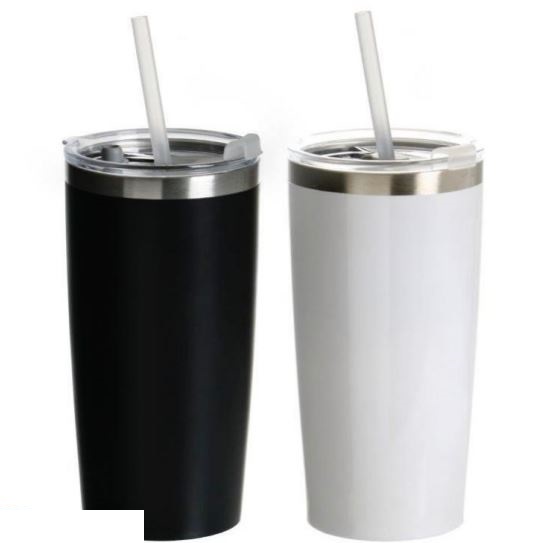 כוס תרמית דופן כפולה 600 מל , כולל קשית. 

מתכת פנימית + מתכת חיצונית.
לבן מתאים לסובלימציה.