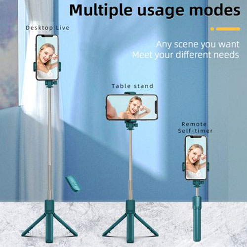 מוט סלפי מקצועי עם חצובה מובנת.
שלט BT אוניברסלי