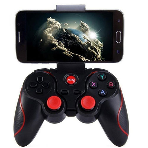 מתקן אחיזה לנייד ושלט BT משולב.
ניתן לחברו לסמארטפון למחשב ולטלוויזיות חכמות.