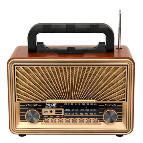 מיוזיק בוקס בעיצוב רטרו.
BT.
רדיו AM/FM.
קורא כרטיסי זכרון.
נטען על ידי חשמל.