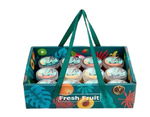 קופסאות עם מכסה שקוף - 10 קופסאות רב פעמיות עם פירות יבשים במשקל של כ 1.8 ק