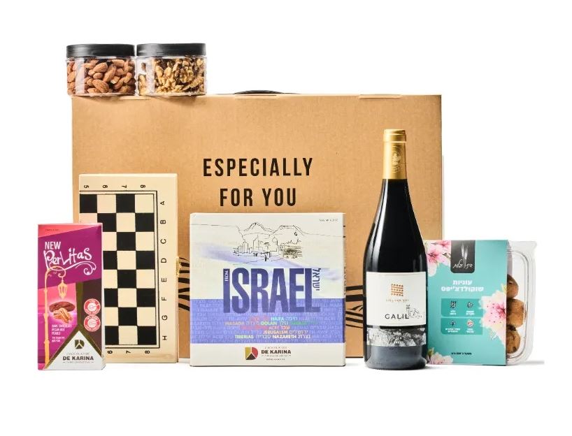 מדן ועד אילת - מארז ארץ ישראלי עשיר המספק מוצרי בוטיק מדרום ועד צפון המכיל:
יין אדום 750 מ