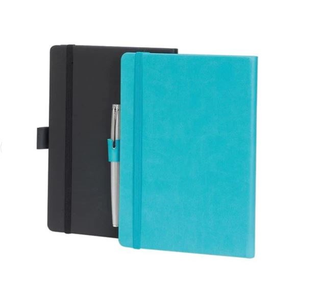 מחברת A5 דמוי עור 14.5x21 ס