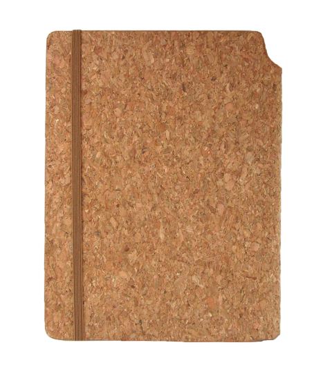 מחברת A5 משעם.
המחברת עשויה שעם ממוחזר.
כולל מחברת שורות פנימית בצבע שמנת, 128 דפים.
מקום נסתר לעט.
סגירת גומי. 