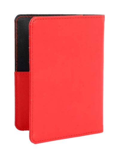 כיסוי לדרכון דמוי עור במגוון צבעים. 
תאים פנימיים לכרטיסים. 


מידות:  13.5x10 ס