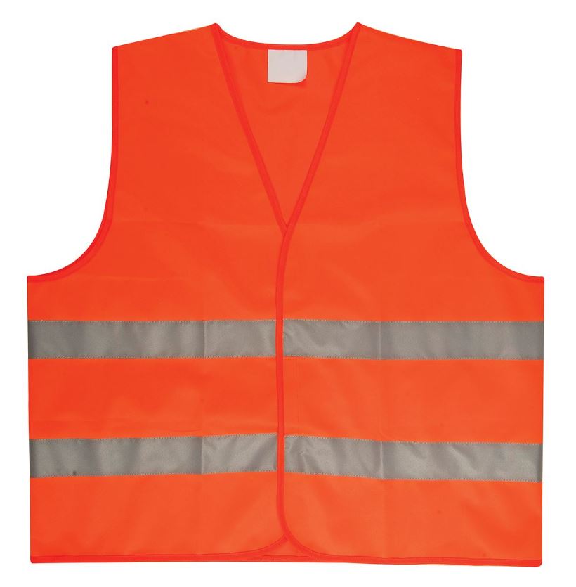 ווסט זוהר תיקני לרכב. 
מידה אחת.
פסים מחזירי אור.
סגירת צמדן.
משקל בד 120 גר