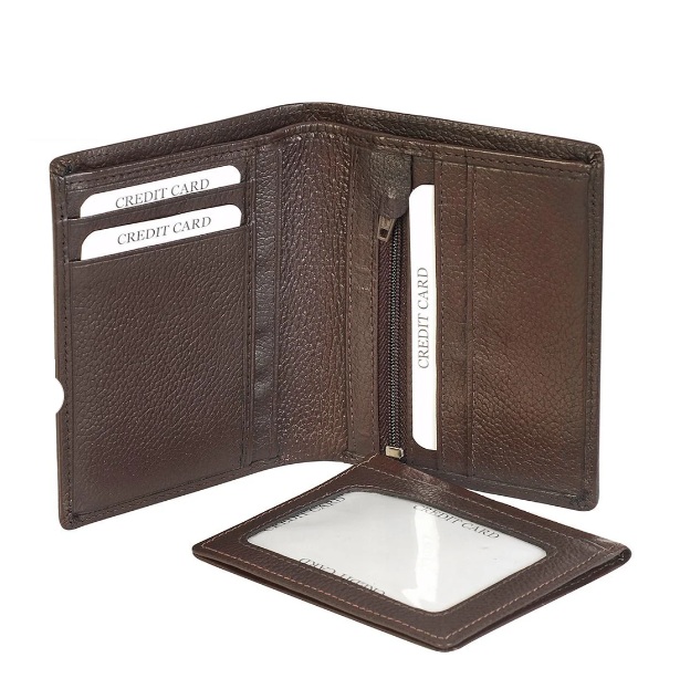 ארנק גבר מעור נאפה. 
יחידה נשלפת לכרטיסים ותעודה.
תא עם רוכסן לכסף קטן.
כיסים לכרטיסי אשראי.
בעל טכנולוגית RFID, שומר על המידע שלך ומגן מפני כייסים אלקטרוני.
הארנק מכיל תא מיוחד בעל שכבת מיגון אליו מכניסים את כרטיס האשראי. 
הארנק נראה כמו כל ארנק אחר כי חסימת ה RFID היא פנימית ואינה גלויה לעין.