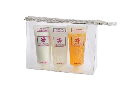 לגונה - תיק קוסמטיקה שקוף איכותי 15x20.5 ס