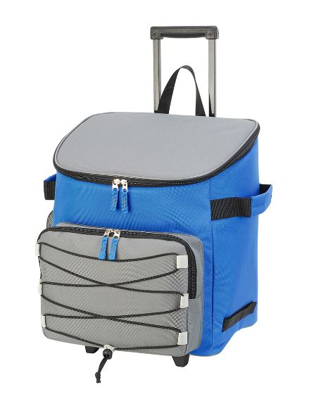 כחל - צידנית טרולי משפחתית גדולה 35x40 ס