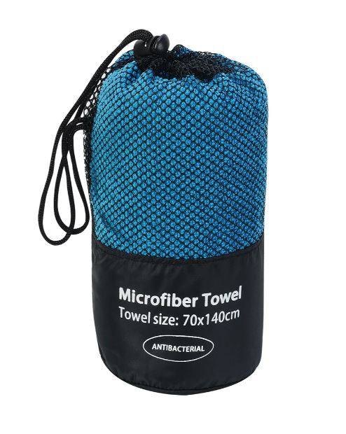 מגבת מיקרופייבר אנטי בקטריאלית 140x70 ס