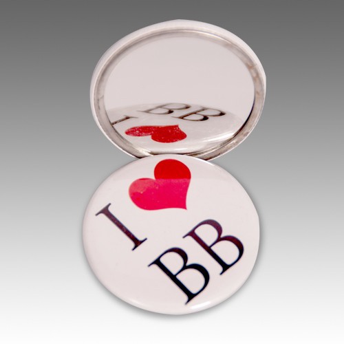 מראת איפור אישית מודפסת פרוצס.
קוטר 57 מ