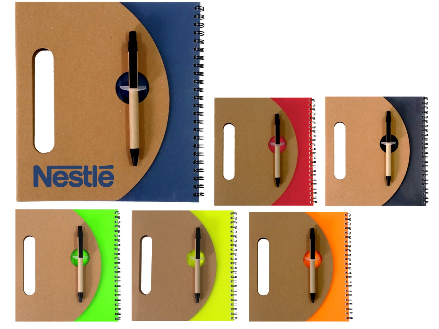 מחברת A5 ממוחזרת עם ידית אחיזה + עט.
גודל המחברת: 19.5x21 ס