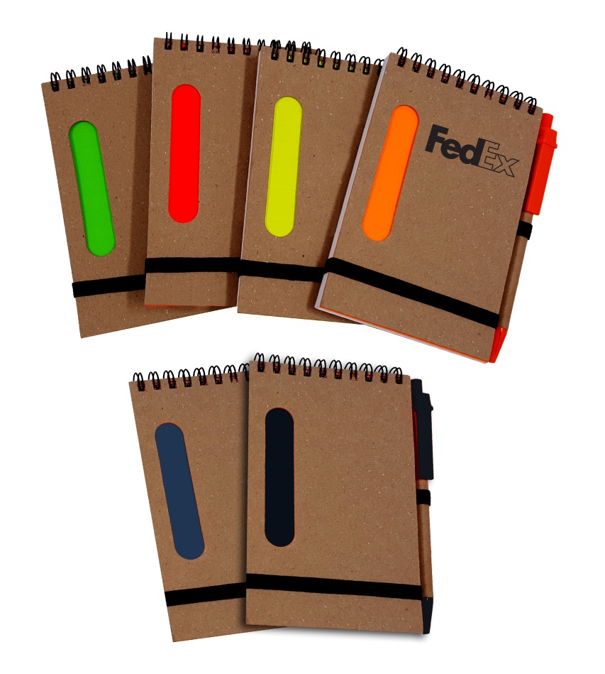 פנקס A6 עם פס צבעוני מכריכה קשה עם חלון צבעוני. 
מידות המוצר: 14x9 ס