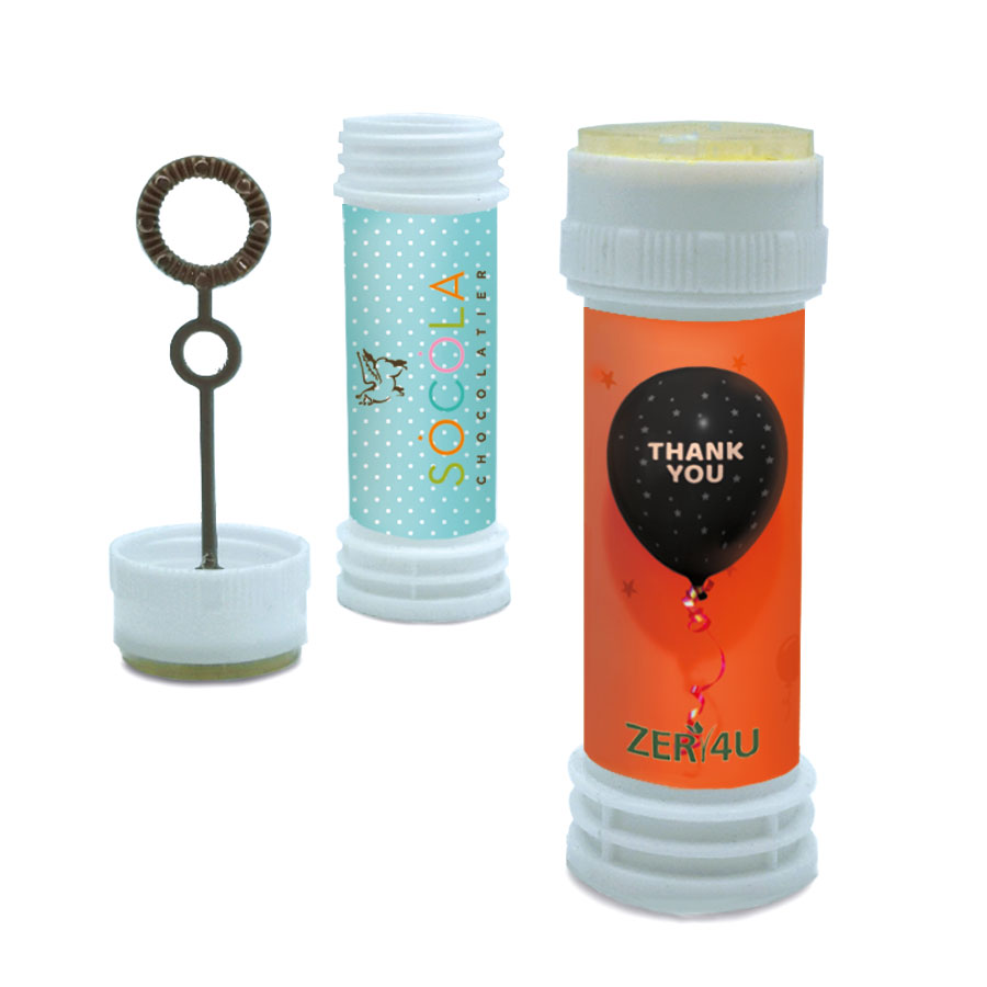 בקבוק בועות סבון ממותגות.
גודל המוצר: 3.5x11 ס