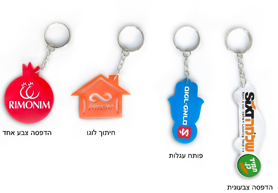 מחזיקי מפתחות בעיצוב לפי דרישה.
עשוי פרספקס 3 מ