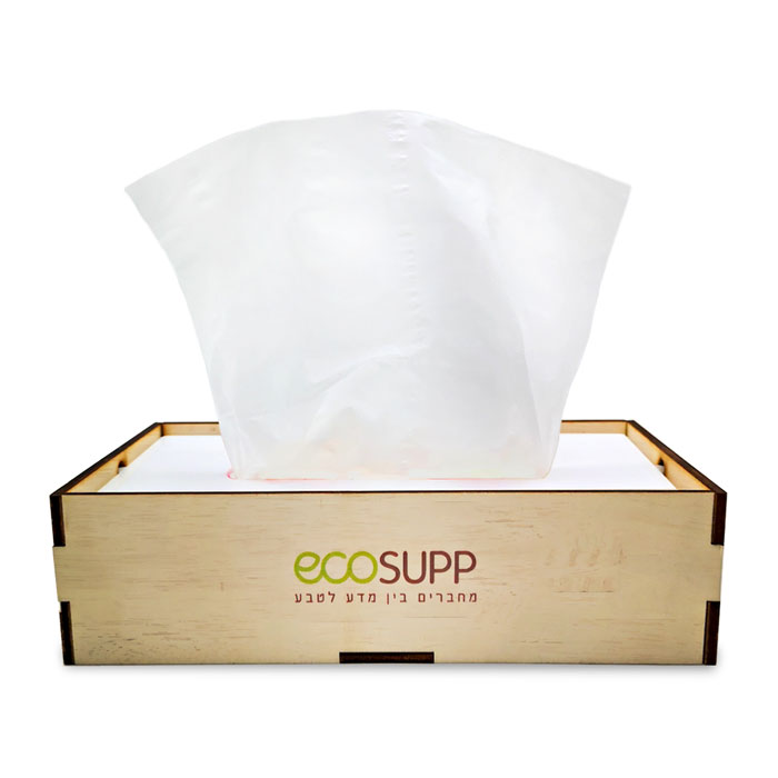 קופסת טישו מעץ 4x11.5x20 ס