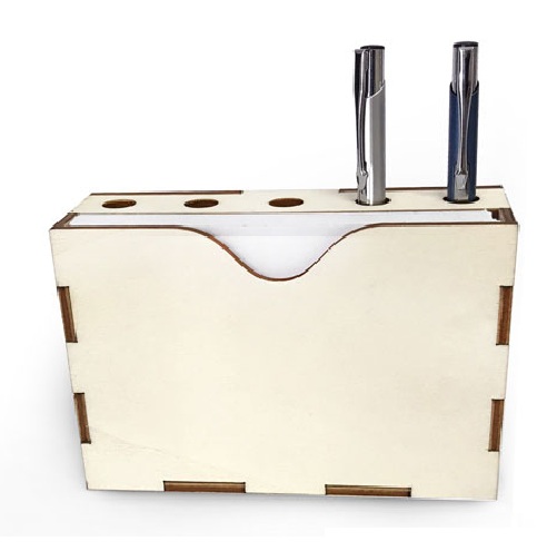 מעמד מעץ לעטים ולניירות 5x9x15 ס