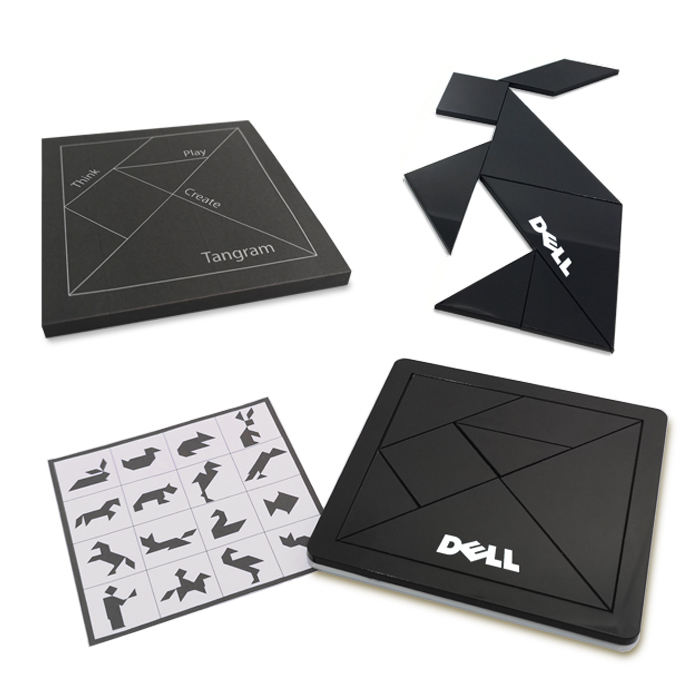 טנגרם - משחק הרכבה יצירתי מ-7 חלקים,  
6x10x10 ס