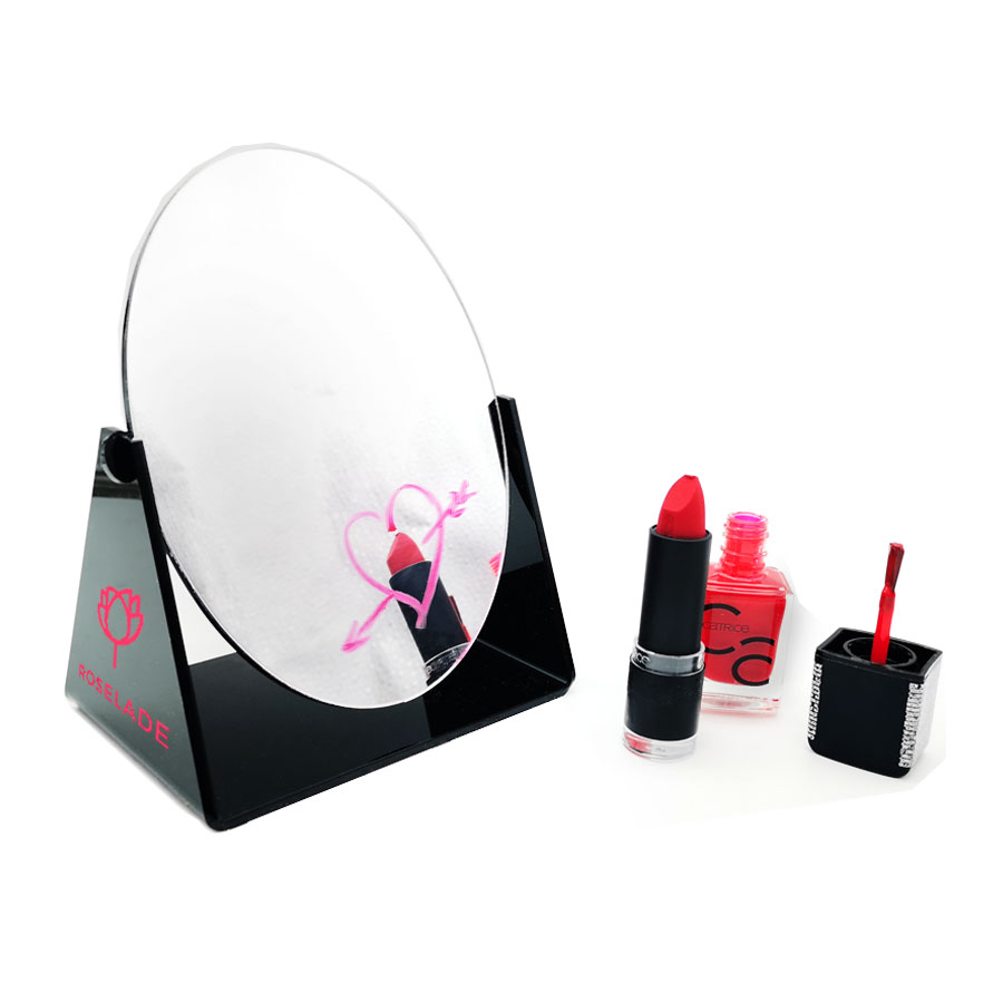 נטו מראה אליפטית 15.5x12x8 ס”מ. 
עשויה פלסטיק 3 מ