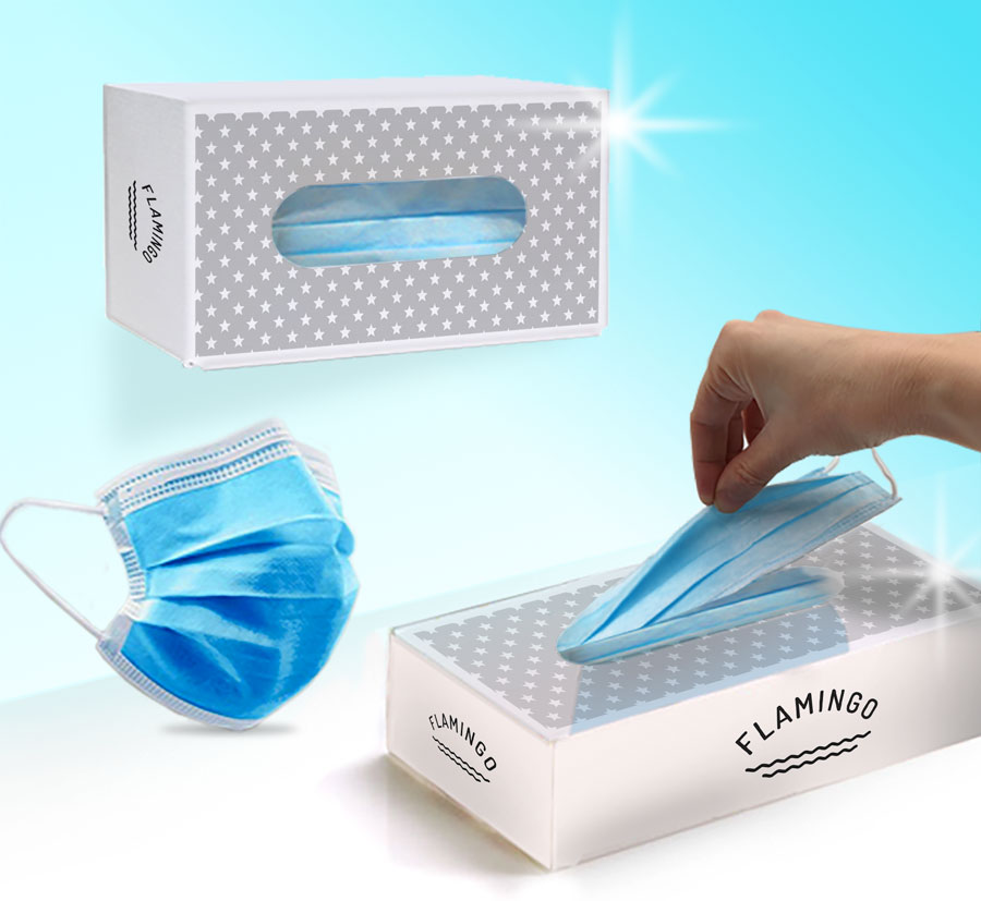 דיספנסר למסיכות + חבילה של 50 מסיכות.
מתאים לפיזור ברחבי המשרד. 
מתאים לשולחן ולתלייה על הקיר. 
ניתן למילוי חוזר. 
