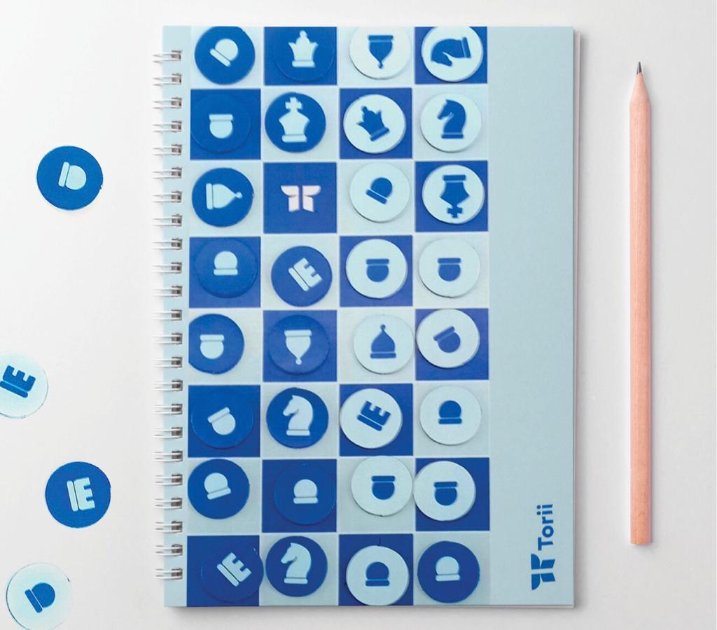 מחברת משחק שח מט מקורית A5 גודל 15.2x21 ס