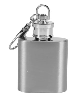 מיני פלאסק מחזיק מפתחות.    
בקבוקון אישי אלגנטי לנשיאת משקאות חריפים, עמיד וקל
לנשיאה.