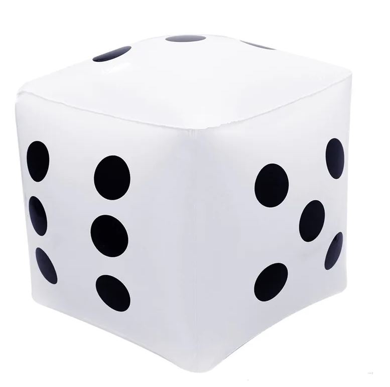 קובייה ענקית מתנפחת – 35×35 ס”מ, עשויה מ- PVC.