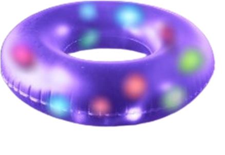 POOL PARTY - גלגל לד LED מאיר מתנפח לבריכה. 
גלגל מתנפח לבריכה עם 11 נורות לד הפועלות באמצעות 3 בטריות AAA (לא כלול). 
מידות במצב מנופח: 81x81 ס”מ, גובה 21 ס”מ.
מידות במצב לא מנופח: 91x91 ס”מ.