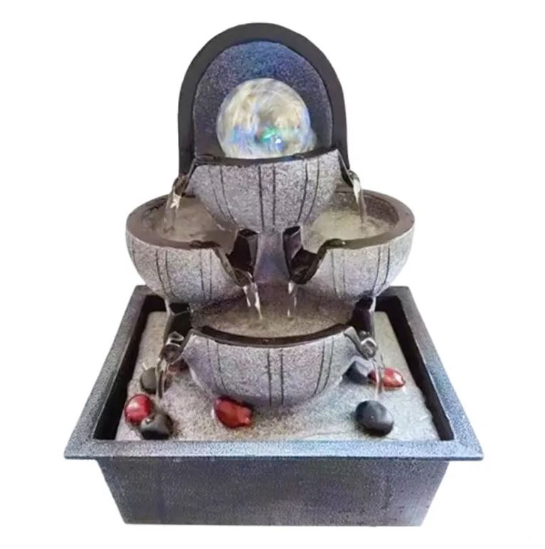 מפל מים שולחני מרגיע, דמוי אבן  21x28 ס