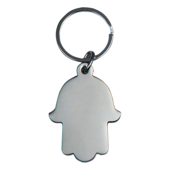 חמסה -מחזיק מפתחות ממתכת בצורת חמסה. 