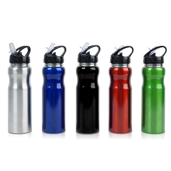 בקבוק ספורט מנירוסטה עם קש נשלף, נפח 700 מ”ל. 
בעל סגירת הברגה.


