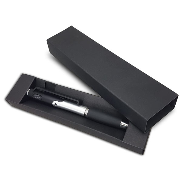 פנטאזי באריזת מתנה - עט עם פנס, מעמד לטלפון וכרית מגע באחד.