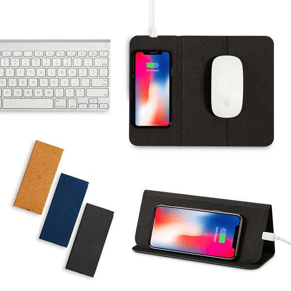 בוסט פד - פד עכבר חדשני  מתקפל עם משטח טעינה אלחוטי 15W מבית EVERCHARGE.  
ניתן לקיפול ושימוש כמעמד מטען אלחוטי ZOOM Friendly. 
עשוי מאריג  P.U איכותי או שעם טבעי. 
כולל כבל טעינה. 
מידות: 20x8.5x1 ס