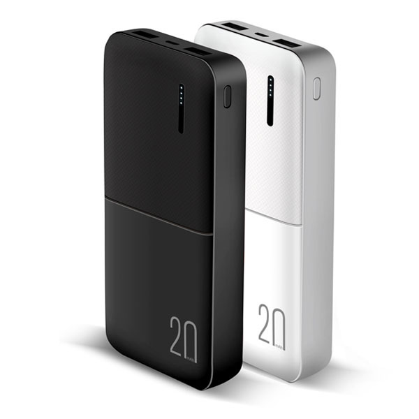 סוללת הטענה חזקה ואיכותית 20000 MAH
שתי כניסות USB.
נוריות חיווי לעוצמת הסוללה.
כבל משולב 1x3.