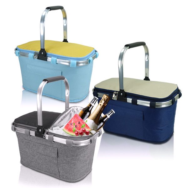 צידנית basket.
צידנית פיקניק מבד עם ידית אלומיניום, בידוד פנימי לשמירה על חום וקור. 
תא אחסון מרווח עם רוכסן וכיס חיצוני. 
נוחה לנשיאה.  