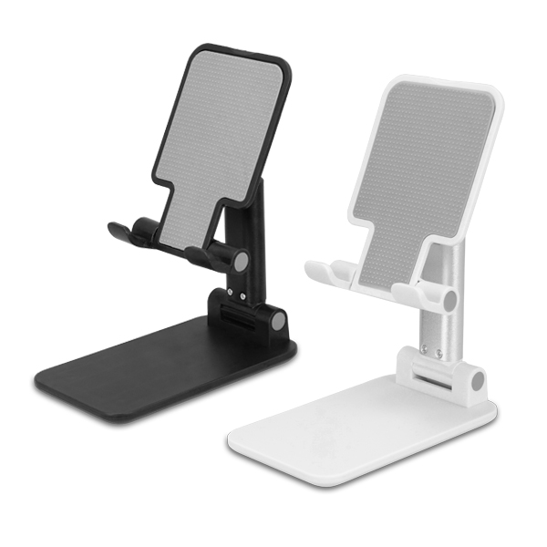 מעמד שולחני לנייד.
מתכוונן עם מקום להכניס כבל לטעינה ומשטח סיליקון מונע החלקה של הנייד.
גודל במצב מקופל: 6.5×11 ס”מ.
גובה במצב פתוח: 12-15.5 ס”מ (מתכוונן).