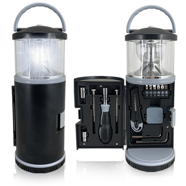 פנס לד עם ערכת כלים מובנת. 