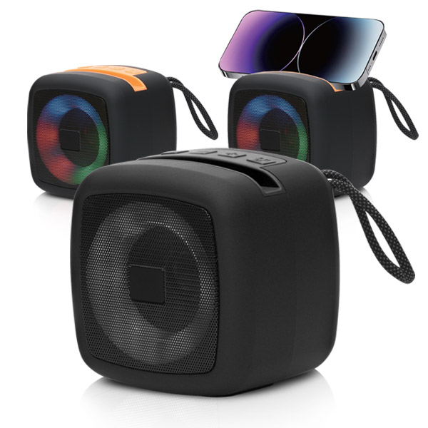 ויברנט - רמקול בלוטוס עוצמתי מעוצב 5W מבית EVERCHARGE. 
מידות: מידות: 10.5x10.5x8.5 ס